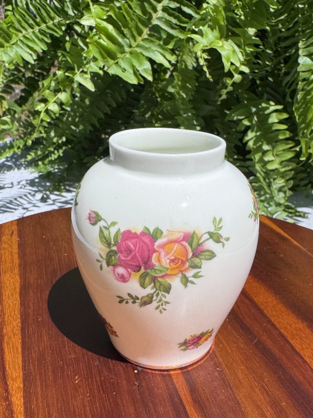 Vintage Royal Albert Old Country Roses Bud Vase, 4" Fine Bone China Vase